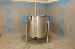 Cherry-Burrell S/S Single Wall/Slope Bottom Tank, with Aprox. 3