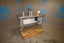 Teco Label Rewind Inspection Table, M/N 300, S/S Table Top Dims.: Aprox. 55-1/2