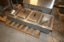 4-Compartment S/S Warming Station,Overall Dims.: Aprox. 57-1/2