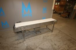 Straight Section of S/S Conveyor,with Plastic Interlock Belt, Aprox. 14