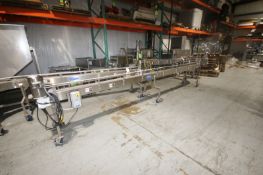 Laughlin S/S Section of Conveyor,with Straight Section & 90 Degree Turn, Overall Length: Aprox. 264