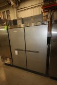 Hobart Double Door Freezer,with Internal Pan Rack Inserts, Overall Dims.: Aprox. 54