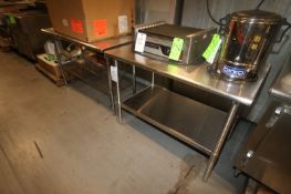 S/S Tables,1- Uline S/S Table, Overall Dims.: Aprox. 48