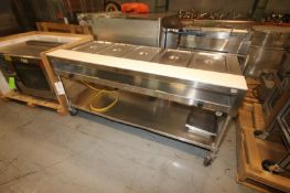 5-Station S/S Buffet Station,with S/S Botom Shelf, Overall Dims.: Aprox. 76