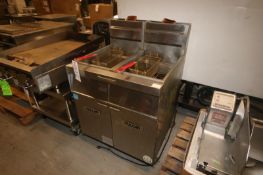 Vulcan Dual Compartment S/S Fryer,with (2) Fryer Baskets, Mounted on Portable Frame (INV#67780)(