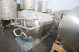 Aprox. 1,000 Gal. S/S Insulated Vertical Tank, Tank Dims.: Aprox. 77