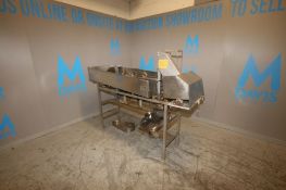 Geo J. Olney Inc. Link Cutting Conveyor, M/N 1991, S/N 962, with (2) Blades, Mounted on S/S Frame (