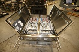 Hoffman 2-Door Control Panel, with Associated Controls, Overall Dims.: Aprox. 51