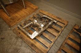Murzan Inc. S/S Diaphragm Pump, M/N PI 50 SL, S/N 01084658, with Associated S/S Clamps & Inlet/