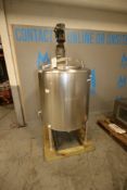 Aprox. 175 Gal. S/S Vertical Single Wall Tank, Tank Dims.: Aprox. 36
