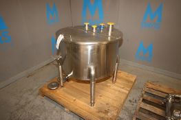 Aprox. 50 Gal. S/S Single Wall Balance Tank, Tank Dims.: Aprox. 29