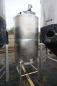 A&B Process System 540 Gal. Single Wall Tank, M/N 500 G V15, S/N 41386301, Tank Dims.: Aprox 72