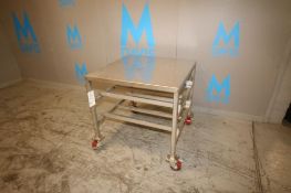 S/S Table, Overall Dims.: Aprox. 36