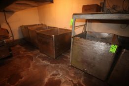 S/S Stationary Totes, Overall Dims.: Aprox. 49