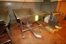 S/S Portable Funnel Carts, Overall Dims.: Aprox. 95