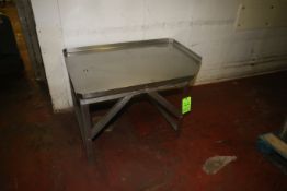 S/S Table, Overall Dims. Aprox. 47-1/2