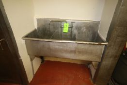 S/S Triple Bowl Sink, Overall Dims.: Aprox. 49