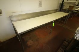 S/S Cutting Board Top Tables, Overall Dims.: Aprox. 60