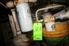 Gardner Denver 25 hp Air Compressor, with Bottom Mounted Horizontal Air Receiving Tank, with 94,