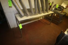 S/S Cutting Board Top Table, Overall Dims.: Aprox. 70