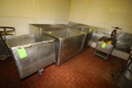 Stationary S/S Totes, Overall Dims.: Aprox. 54