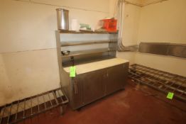 S/S Ingredients Desk, Overall Dims.: Aprox. 60