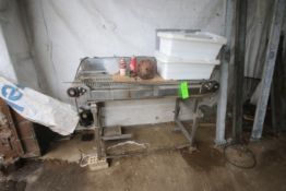 Straight Section of S/S Mesh Conveyor, Overall Dims.: Aprox. 60