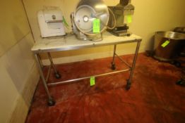 Portable Cutting Table, Overall Dims.: Aprox. 60