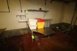 S/S Table, Overall Dims.: Aprox. 70