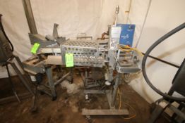 Pneumatic S/S Tipper Tie Machine, M/N TCAF, Mounted on S/S Portable Frame (Located in Rear Garage--