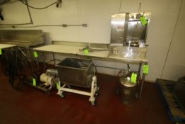 S/S Cutting Board Top Tables, Overall Dims.: Aprox. 60