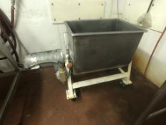 S/S Paddle Blender, Compartment Dims.: Aprox. 23-1/2