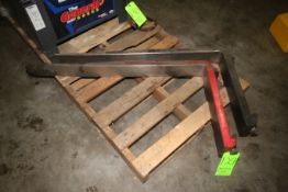 Pair of Spare Forklift Forks, Aprox. 42
