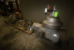 GEA Westfalia S/S Separator, Type RSA 60-01-076, S/N 1666867, with Leeson 20 hp Side Mounted