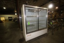 Masterbilt Sliding Glass Refrigerator, M/N SMB580, 115 Volts, 1 Phase, Overall Dims.: Aprox. 71