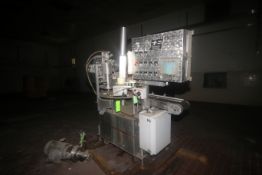 T.D. Sawvel Automatic 8-Cup Rotary Cup Filler, M/N 135LD-TF, S/N 1382-98-007, with 3-1/2