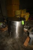 Aprox. 150 Gal. Vertical Single Wall S/S Tank, Tank Dims.: Aprox. 35