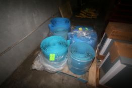 Aprox. (6) NEW Rolls of Blue Cleated Conveyor Belt, Aprox. 18