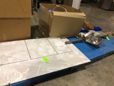 S/S Hand Sanitizer & Lotion Station, with (1) S/S Single Bowl Sink, with (1) White Message Board (