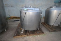 Creamery Package Aprox. 450 Gal. S/S Processor, S/N 7438, with S/S Hinge Lid, Tank Dims.: Aprox. 42