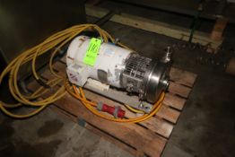 WCB 7.5 hp Centrifugal Pump, with Baldor 1770 RPM Motor, Aprox. 2