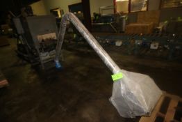 NEW S/S Infeed Chute, with Funnel Dia. Aprox. 18