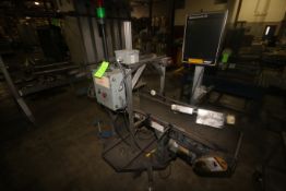 FoxJet Ink Jet Coder, Mounted to Power Conveyor, with Aprox. 12