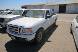 2011 White Ford Ranger Pick Up Truck, VIN #: 1FTLR4FE8BPA37482, with 160,443 Miles, Started Up as of