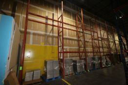 11-Sections of High Lift Pallet Racking, with (12) 224