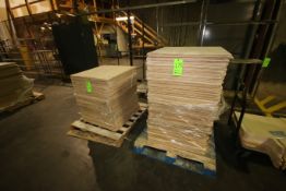 (3) Pallets of Wooden Cutting Boards, Dims.: Aprox. 32