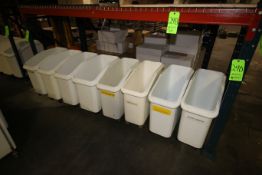 Rubbermaid Ingredient Bins, Overall Dims.: 30