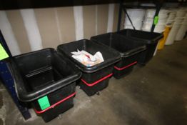 Portable Trash Bins, (4) Overall Dims.: Aprox. 38