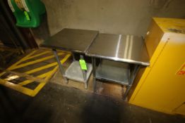 S/S Side Tables, Overall Dims.: Aprox. 24