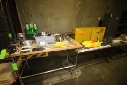 Table Top of Contents, Includes S/S Kitchenware, Scoops, Brushes, Paddles, and Other Present